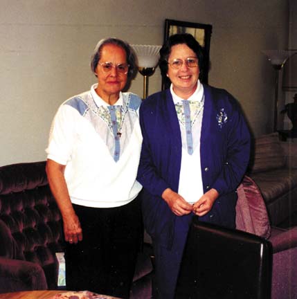 Sister Mercedes Reygadas and Sister Bernadette Heslin